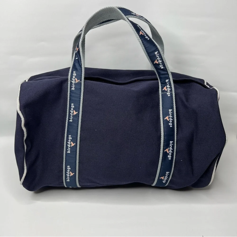 Birddogs Duffle Bag Canvas Overnight Gym Bag Navy Bird Dogs